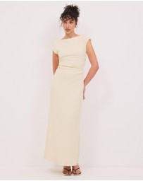 Calli - Grace Textured Jersey Maxi Dress