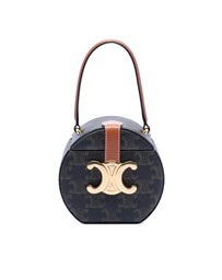 Pre-Loved by Azura Reborn - Pre-Loved Triomphe Coated Canvas Round Box Handbag