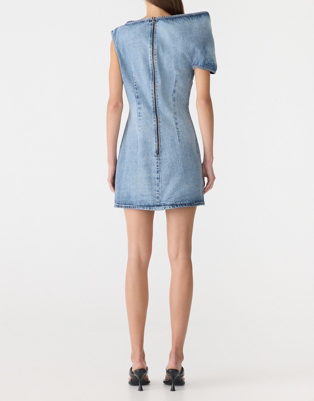 Bassike - Off The Shoulder Denim Dress