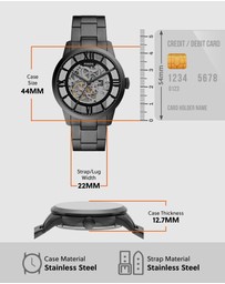 Fossil - Townsman Gun-Metal Automatic Watch