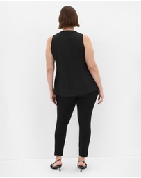 City Chic - Plus size Party Fever Pant - black