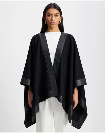 West 14th - Lexington Wool and Leather Cape