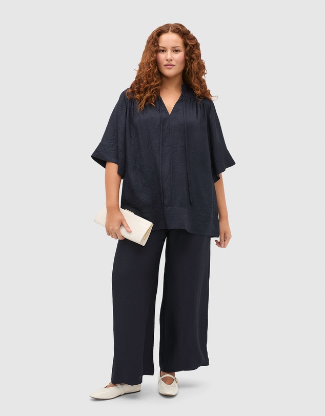 Seed Heritage - Textured Satin Blouse