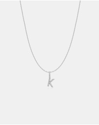 Ania Haie - Ania Haie Silver Letter K Initial Necklace