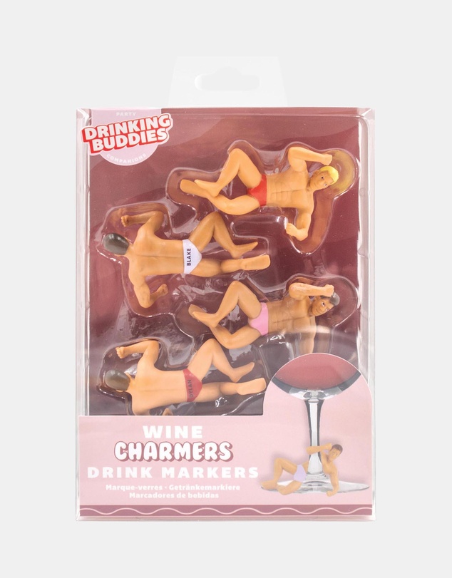 NPW - Wine Charmers Drink Markers-Set of 4