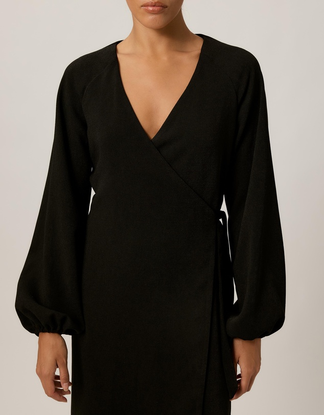 Tussah - Kate Crepe Wrap Midi Dress