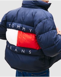 Tommy Jeans - Hooded Flag Puffer