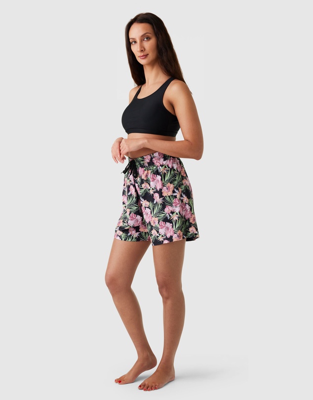 Modest Mermaid - Floral Fit Highwaist Board Short SPF50+