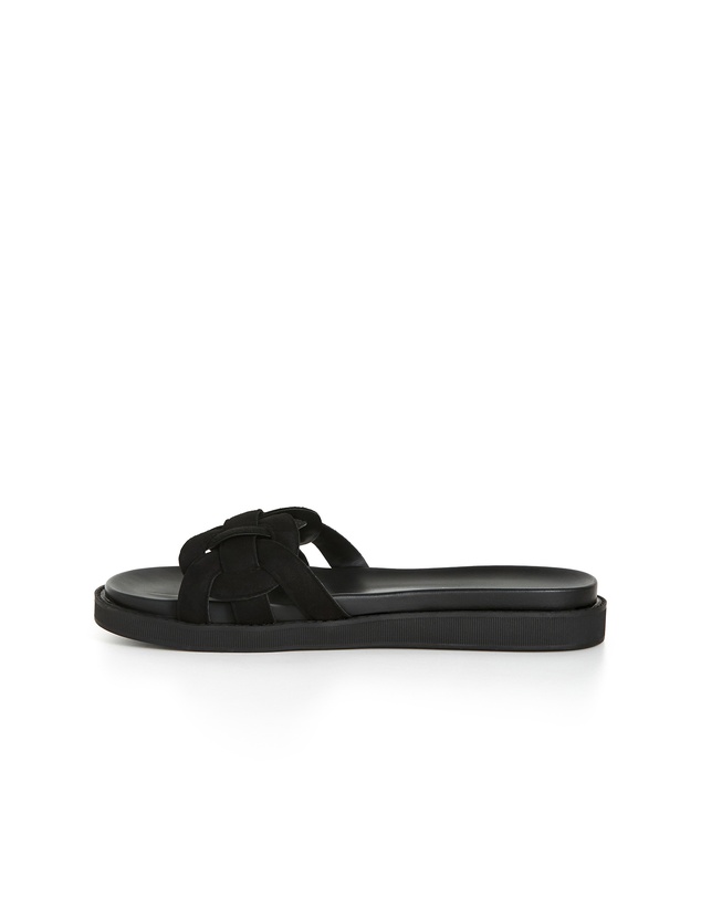 City Chic - Wide Fit Star Weave Slide