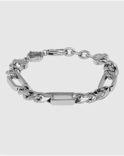Diesel - Steel Silver-Tone Bracelet