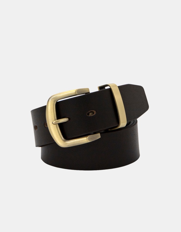Buckle - Jamboree. Australian Made Full Grain Natural Leather Belt. 38mm width.