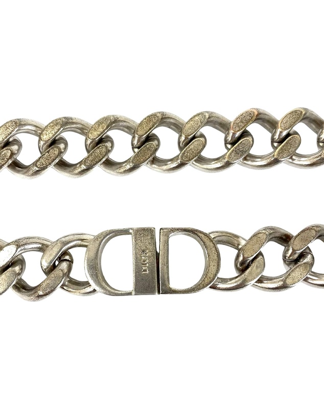Pre-Loved by Azura Reborn - Pre-Loved Silver Plated CD Logo Chain Link Necklace
