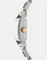 DKNY - Mini Two-Tone 21x27mm Silver Dial Womens Watch + Gold Bracelet