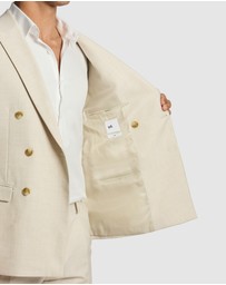 yd. - Koda Slim Fit Double Breasted Stretch Suit Jacket