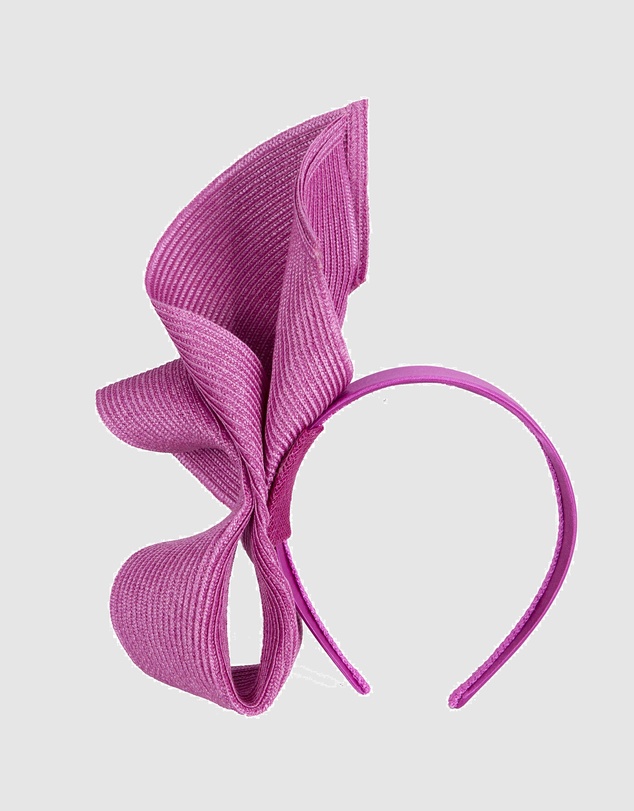 Max Alexander - Tall Fuchsia Racing Fascinator