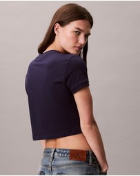Calvin Klein Jeans - Logo Graphic Cropped T-Shirt