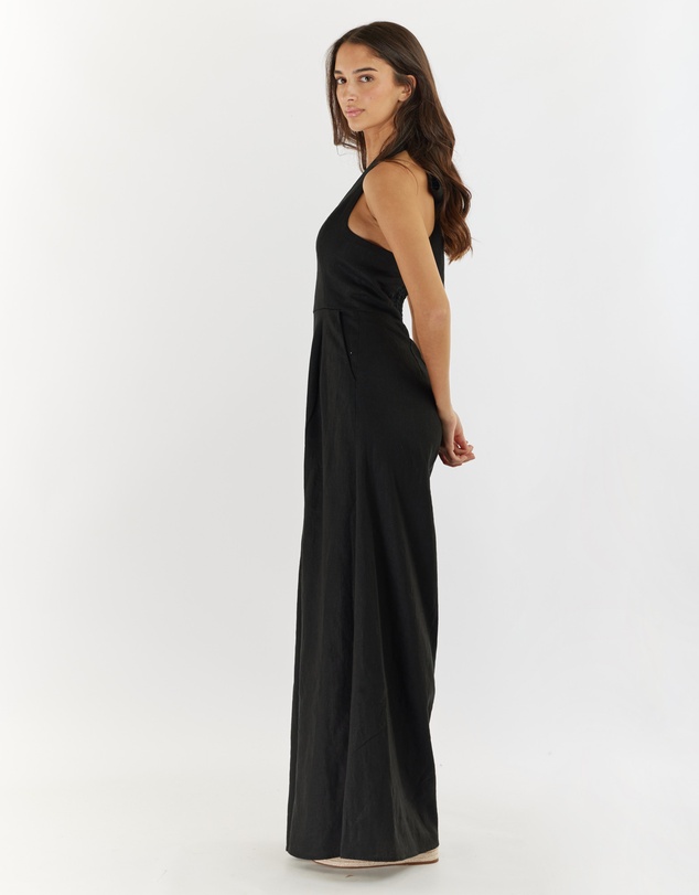 Amelius - Eloise Linen Halter Jumpsuit