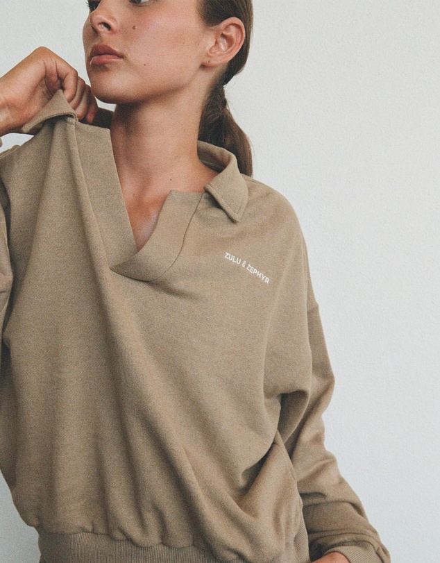 Zulu & Zephyr - Collared Sport Sweatshirt