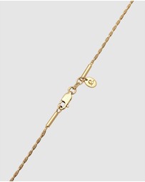 Elli Jewelry - Necklace Y-Chain 925 Sterling Silver Gold-Plated