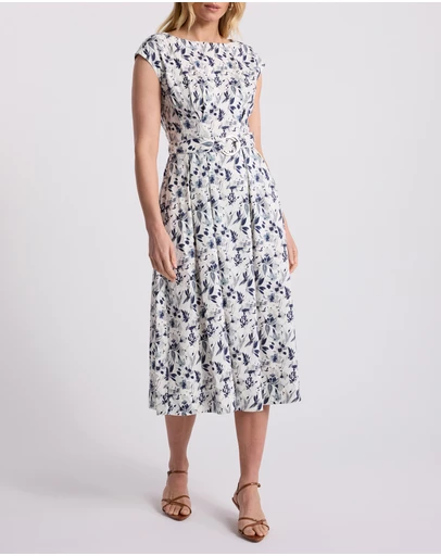 David Lawrence - Nanette Linen Blend Dress