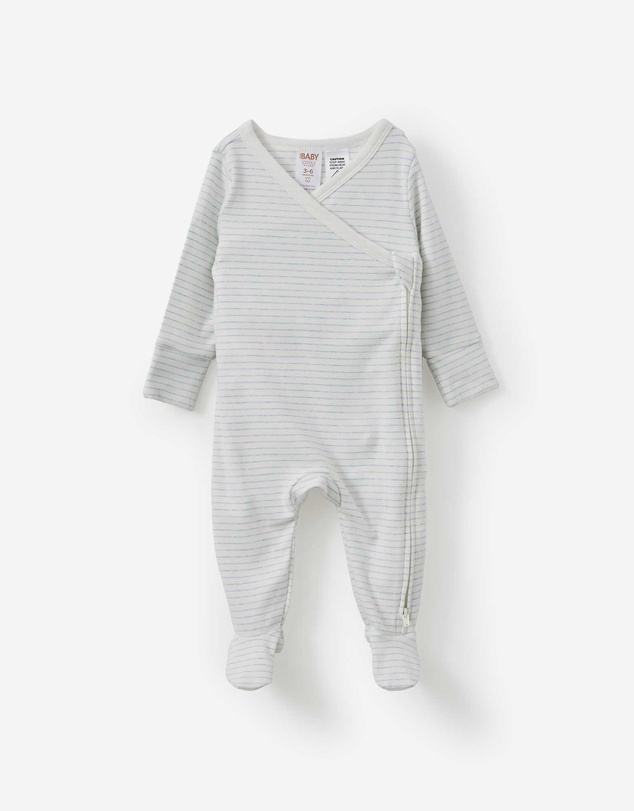 Cotton On Kids - Organic Cross Over Zip Romper