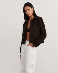 Jag - Ophelia Suede Crop Shacket