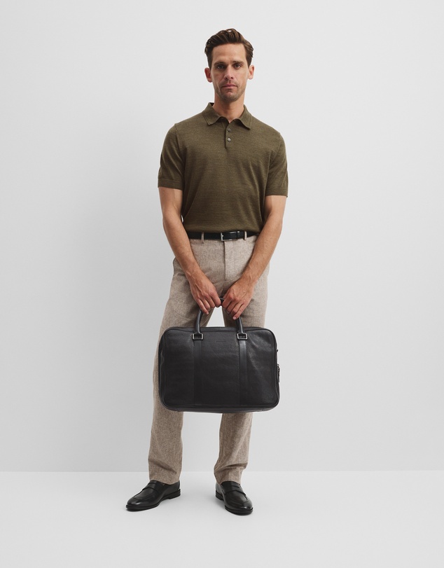 Country Road - Australian Merino Short Sleeve Button Knit Polo