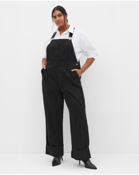 City Chic - Turn Up Denim Overall