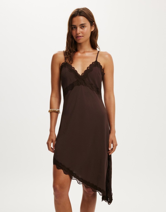 Cotton On - Layla Lace Slip Midi Dress