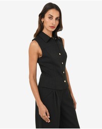 Forcast - Dolly Collared Vest