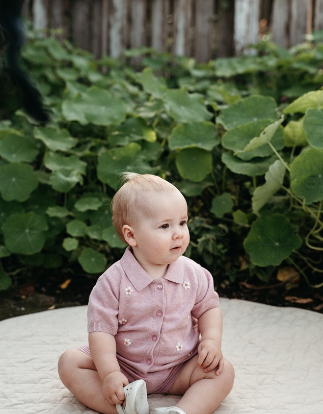 Purebaby - Knitted Embroidered Set-Kids-Babies