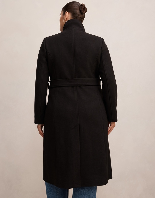 Forever New Curve - Phoebe Curve Funnel Neck Coat
