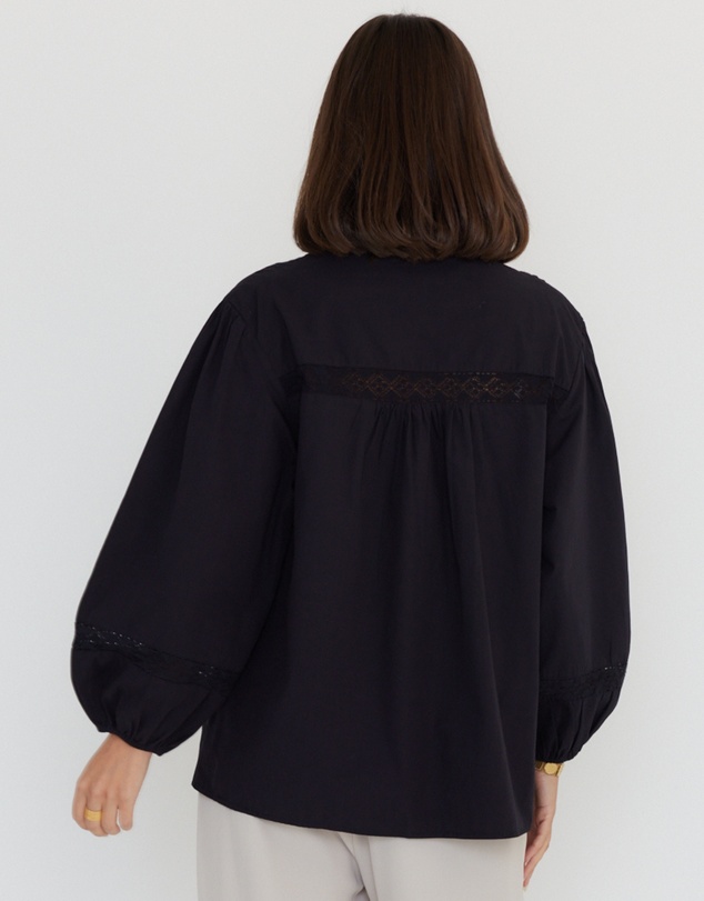 ALEXANDRA - Everett Blouse Black