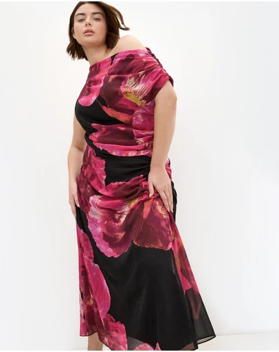 City Chic - Vivid Print Maxi Dress