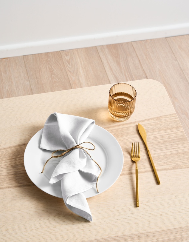Linen House - Nimes Pure Linen 4 Piece Napkin Set