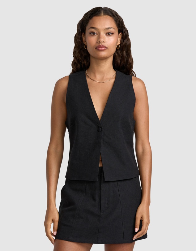 RVCA - Womens Logan Down Vest
