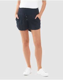 Ripe Maternity - Indi Shirred Linen Short
