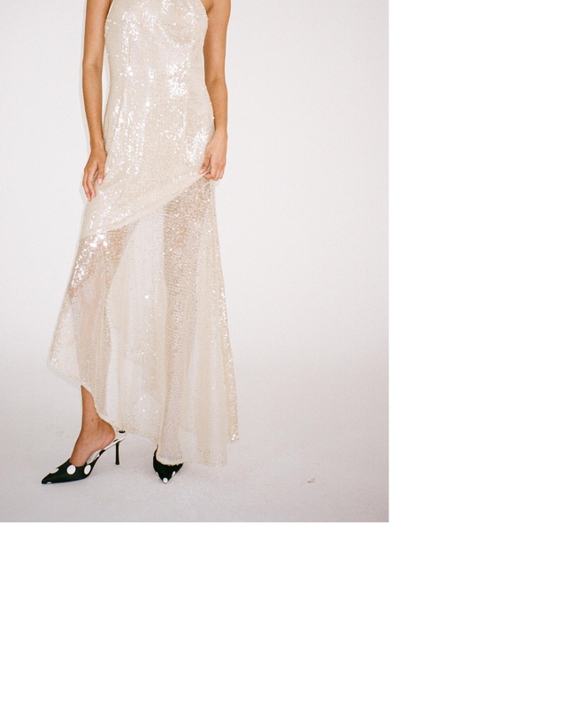The Wolf Gang - Mina Sequin Maxi Dress - Gold