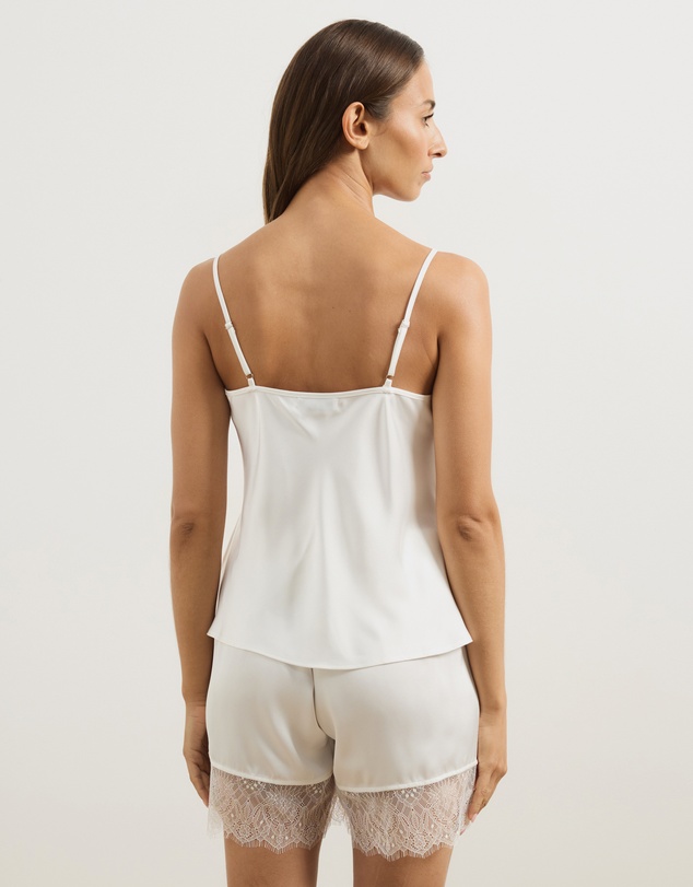 Atmos&Here - Pearl Cami & Shorts Lace Trim Sleep Set