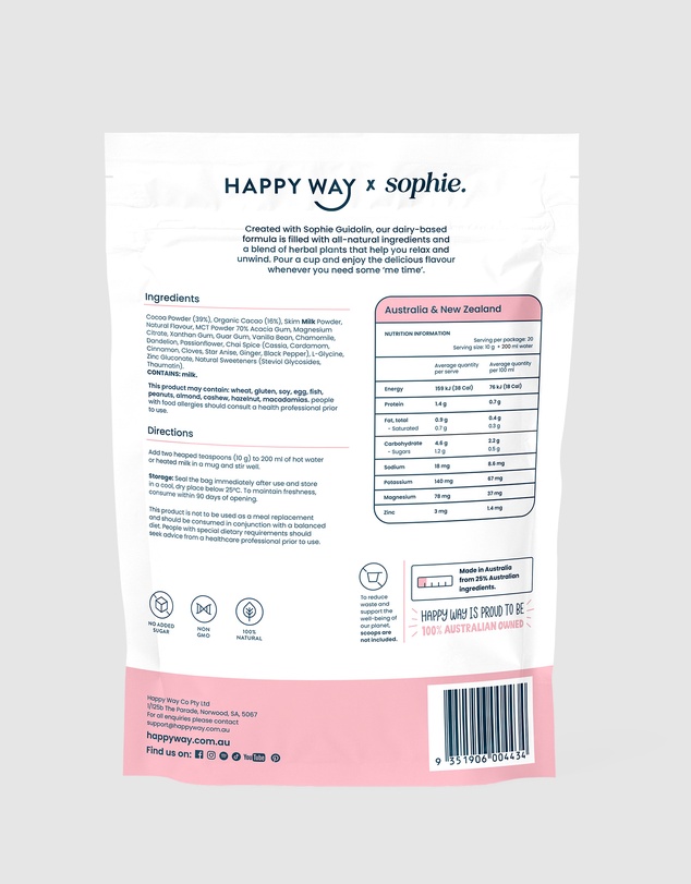 Happy Way - Vanilla Chai Hot Choccy Dairy