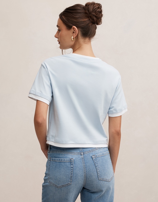 Forever New - Charlie Contrast Layered T-Shirt