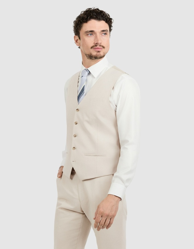 Tarocash - Jaeden Slim Linen Waistcoat