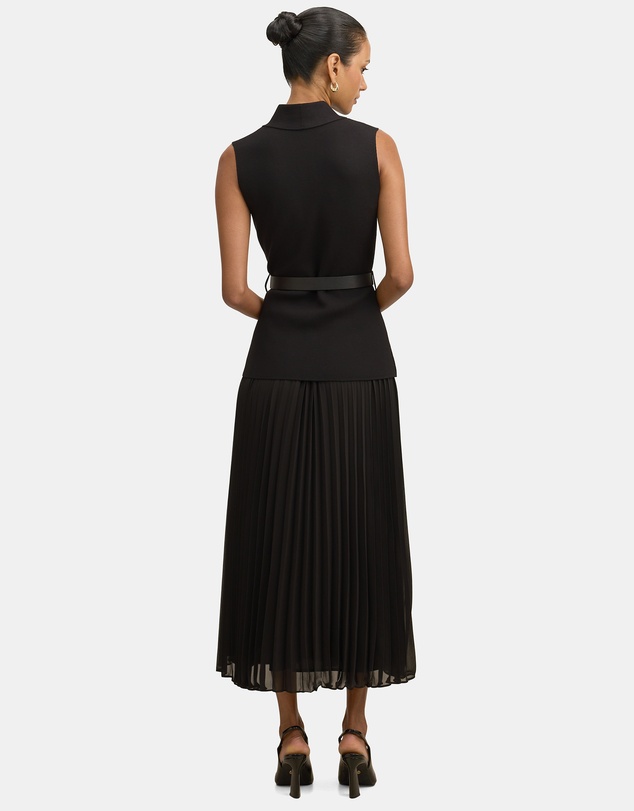 Forever New Petite - Bianca Petite Woven Mix Knitted Dress