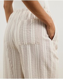 Atmos&Here - Tenley Stripe Wide Leg Pants