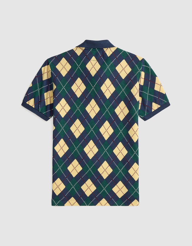 Polo Ralph Lauren - Argyle Print Cotton Mesh Polo Shirt - Teens
