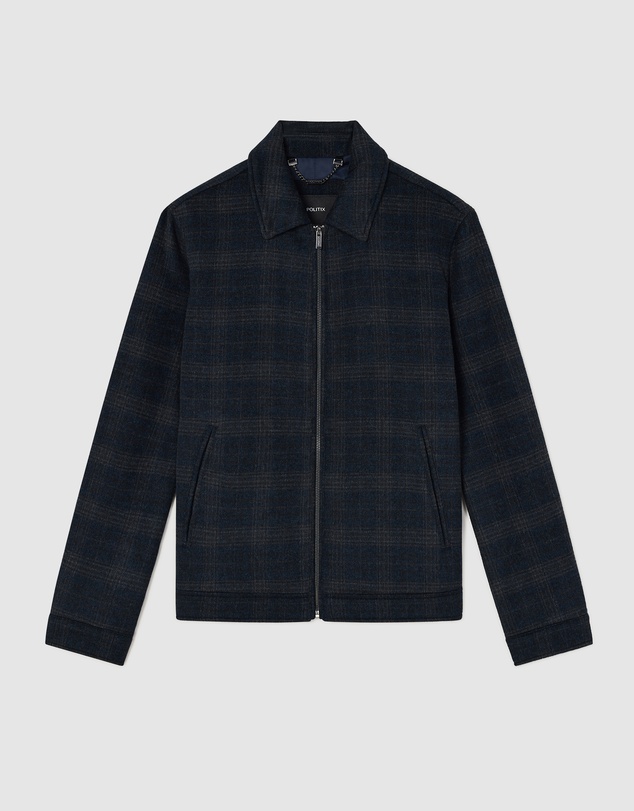 Politix - Stevie Wool Blend Check Jacket