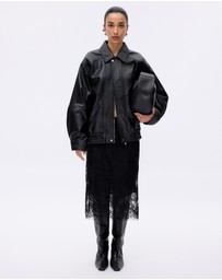 Minima Esenciales - Noah Leather Bomber Jacket