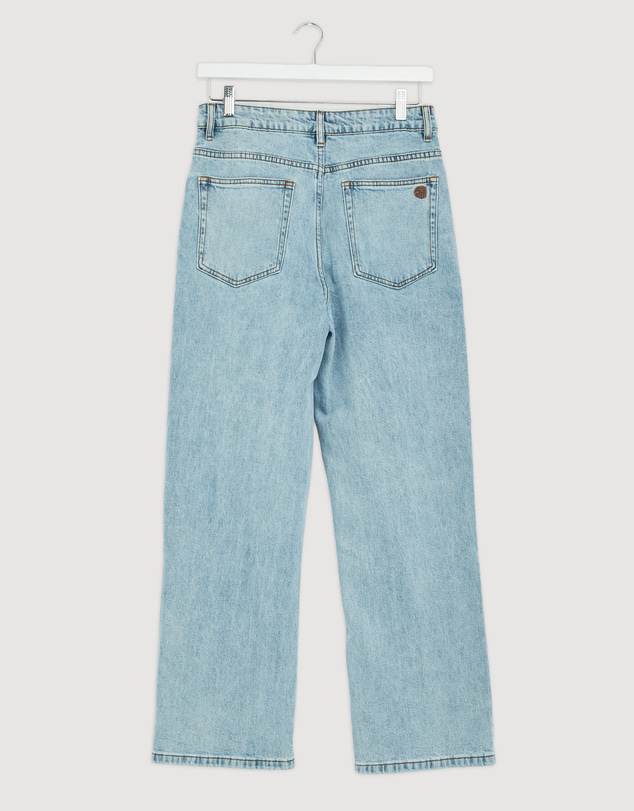 Revibe - Repaired AERE High Rise Stretch Straight Jeans - AU 12