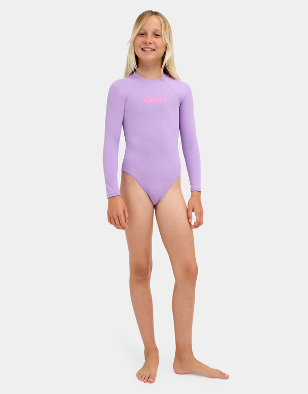 Roxy - Girls 8 to 16 Shore Swell Long Sleeve One Piece Swimsuit