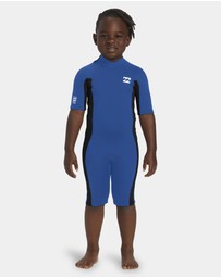 Billabong - Girls 2 to 6 2/2mm Foil Back ZIp Springsuit
